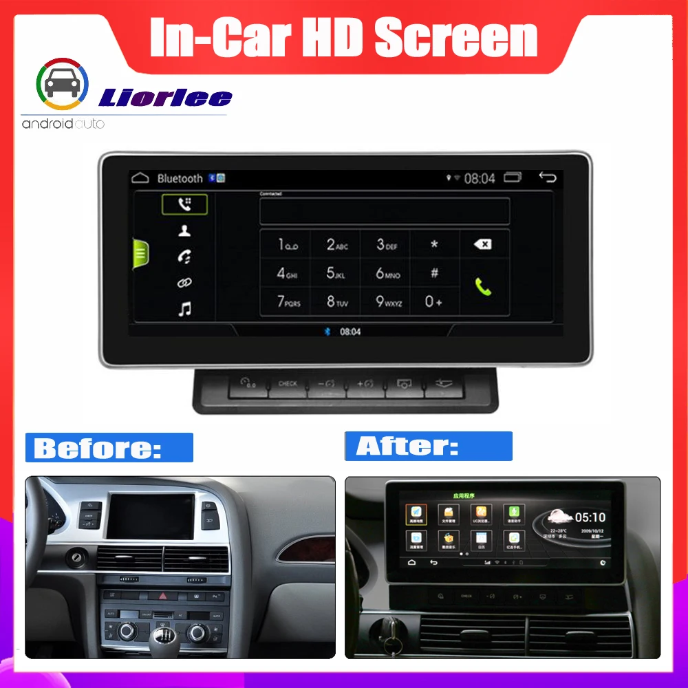 10 25 &quotAndroid дисплей для Audi A6 4F 2010 ~ 2011 Автомобильный мультимедийный плеер система GPS