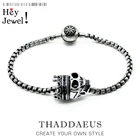 Браслет-цепочка из серебра 925 пробы, с подвесками и Шармами