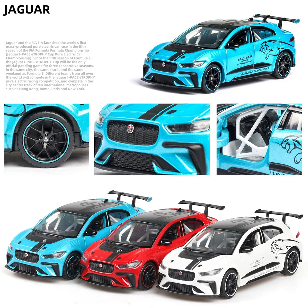 1:36 автомобилей горячего колеса автомобиля Jaguar чистый электрический спортивный