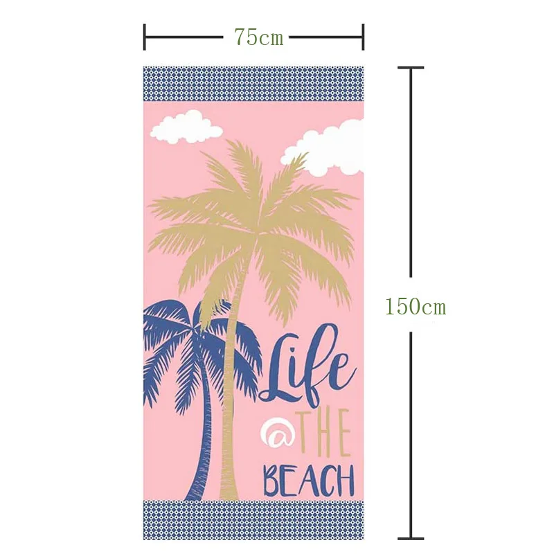 Крошечное пляжное полотенце с принтом динозавра одеяло банное из микрофибры -