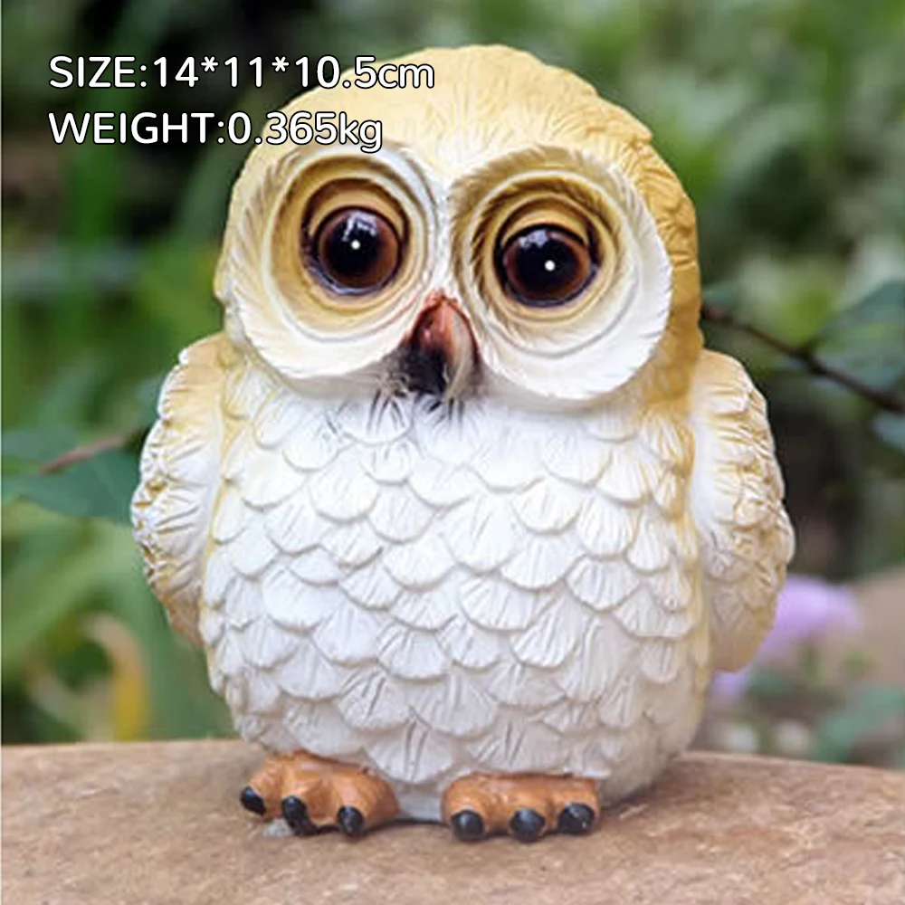 owl Светодиодный водонепроницаемый светильник с милым животным на солнечной энергии, ландшафтный орнамент, животное из мультфильма, подземный светильник, садовый декор, теплый светильник - Испускаемый цвет: owl