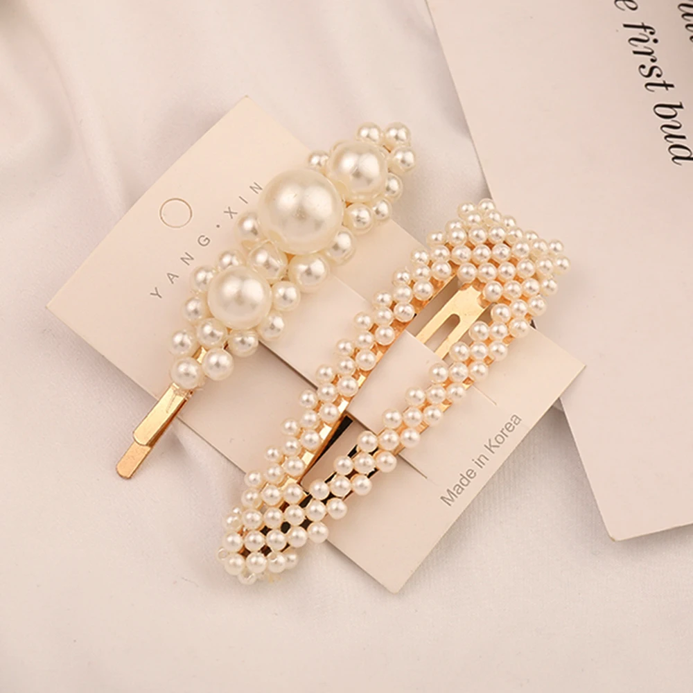 1/2 шт./комплект заколки для волос с искусственным жемчугом| |