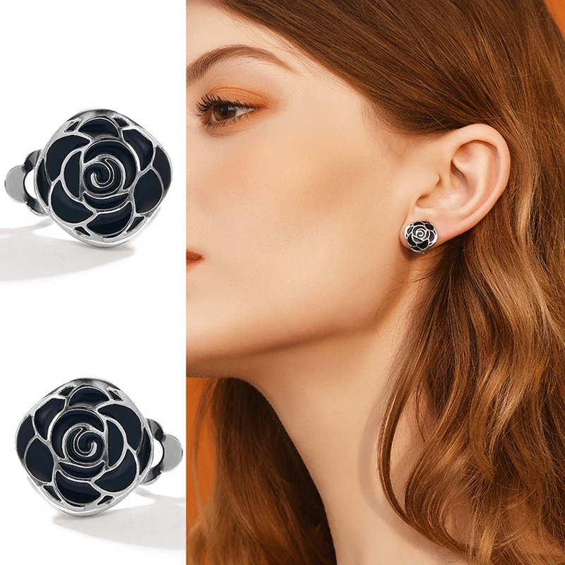 Женские серьги без пирсинга эмалированные серьги-клипсы украшения для вечеринок