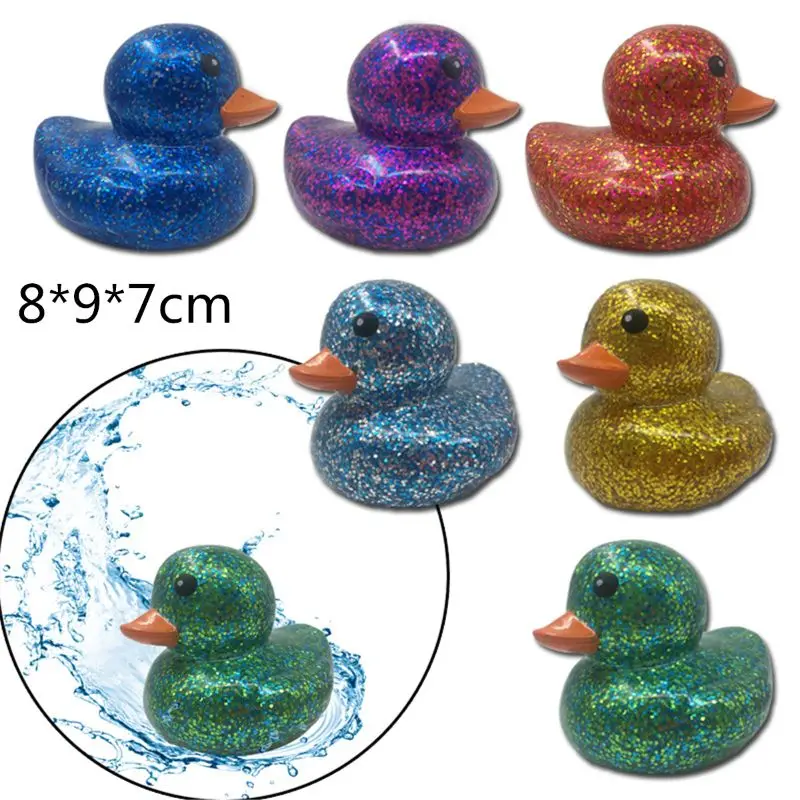 Gold Powder Rubber Duck Baby Shower Water Bb Bathing Toys For Baby Kids Children Gift Classic Toy Boys Girls