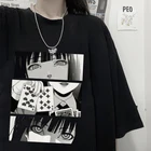 Японские Аниме Kakegurui футболки косплей с коротким рукавом летние повседневные Харадзюку топы футболки японское высокое качество футболки Camiseta