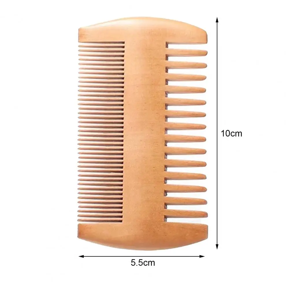 

Comb Natural Minimalistic Peach Wood Double-sided Massage Beard Comb for Gift