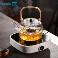 1 11 2l water jug heat resistant glass teapot tea infuser glass liner for powerful coffee mug warmer electric heater tool gift