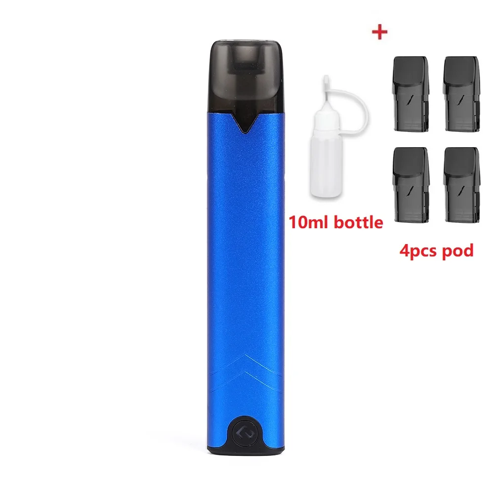 4 pods 1bottle blue Комплект Hcigar Akso OS Pod 420 мАч встроенный аккумулятор с системой блокировки пряжки и 1,4 мл многоразовый стручок Vape - Цвет: 4 pods 1bottle blue
