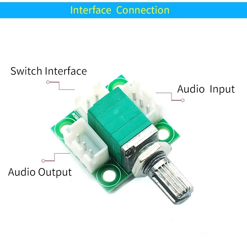 UNISINA Audio control board with Potentiometer Switch Sound volume adjustor single input to output Connector module | Электроника