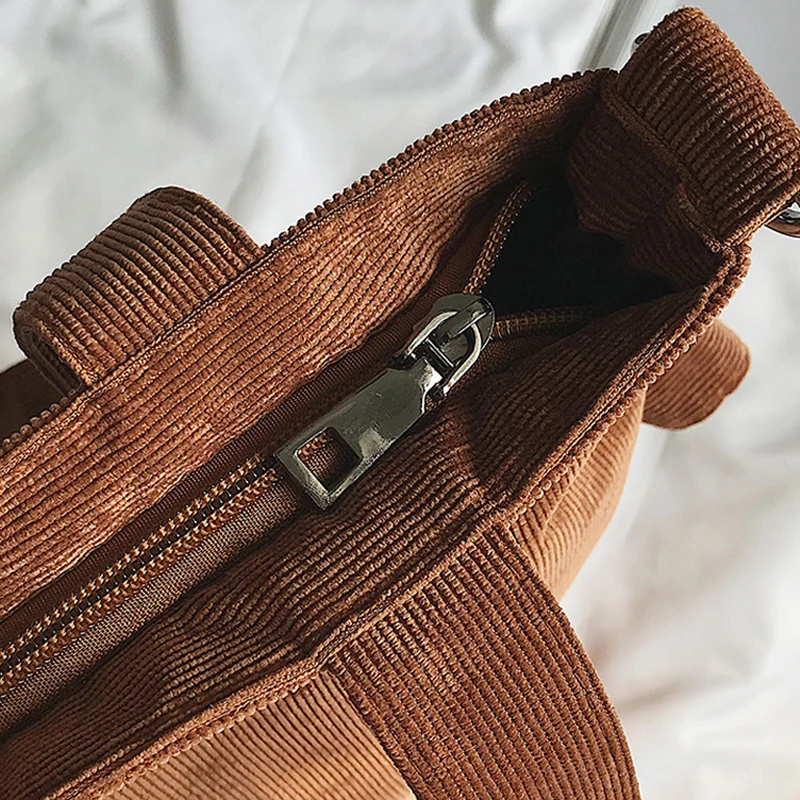 

Women Corduroy Canvas Tote Ladies Casual Shoulder Bag Foldable Shopping Bags Beach Bag Cotton Cloth Female Handbag