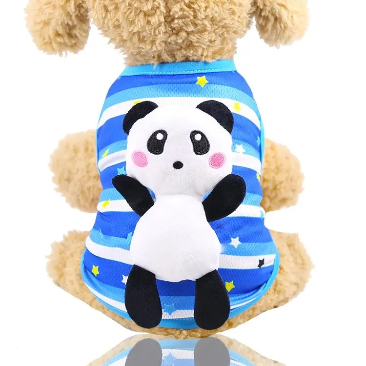Горячая продажа Съемная Кукла Собака Рубашка Одежда для собак маленьких летняя