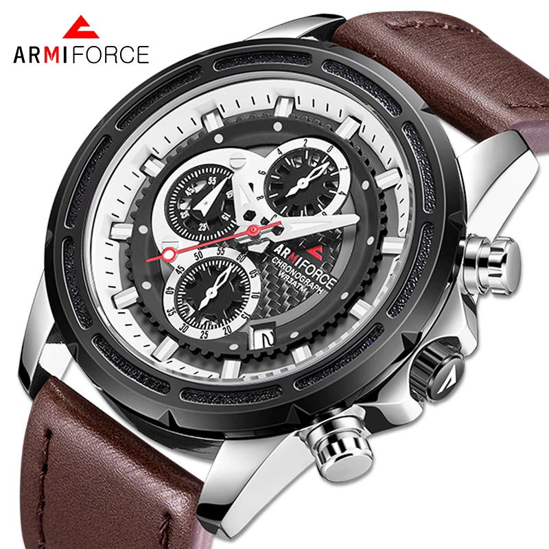 ARMIFORCE Роскошные Брендовые Часы Мужские Спортивные кварцевые наручные часы