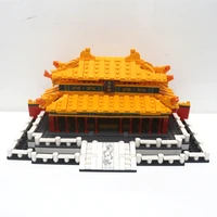 xqyj ancient chinese classic forbidden city architectural statue building block sets assembly model toy for kid gift