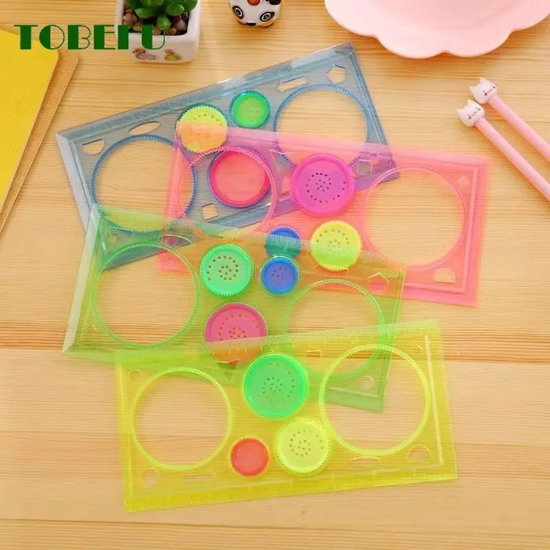 

Multi-function Painting Puzzle Spirograph Geometric Ruler Drafting Tools For Students Drawing Toys Children Learning Art Tool