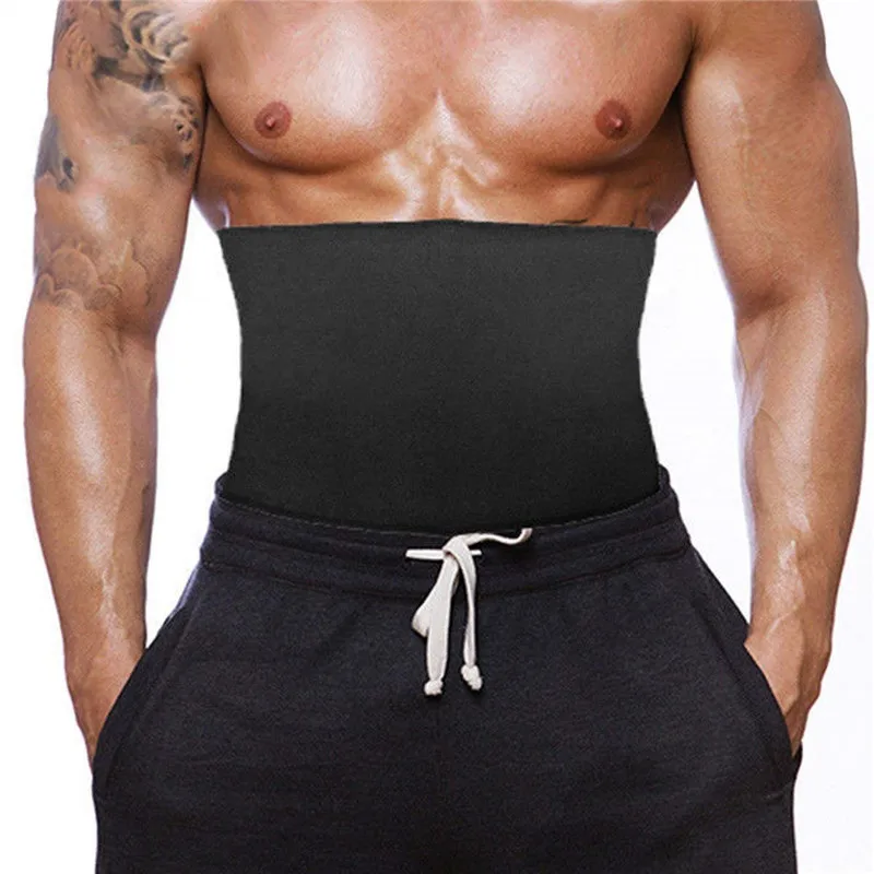 

SEXYWG Fitness Belt for Men Back Support Shapewear Neoprene Sauna Belt Weight Loss Body Shaper Abdominal Strap Waist Trainer Top