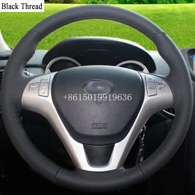 

DIY Sewing-on PU Leather Car Steering Wheel Cover Exact Fit For Hyundai Rohens Coupe 2009