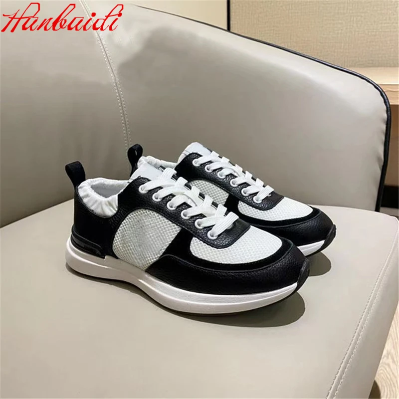 

MIxed Color Women Casual Shoes Fashion Mesh Air Suede leather Women Sneakers Platform Lace Up Women Flats Loafers Outdoor Shoes