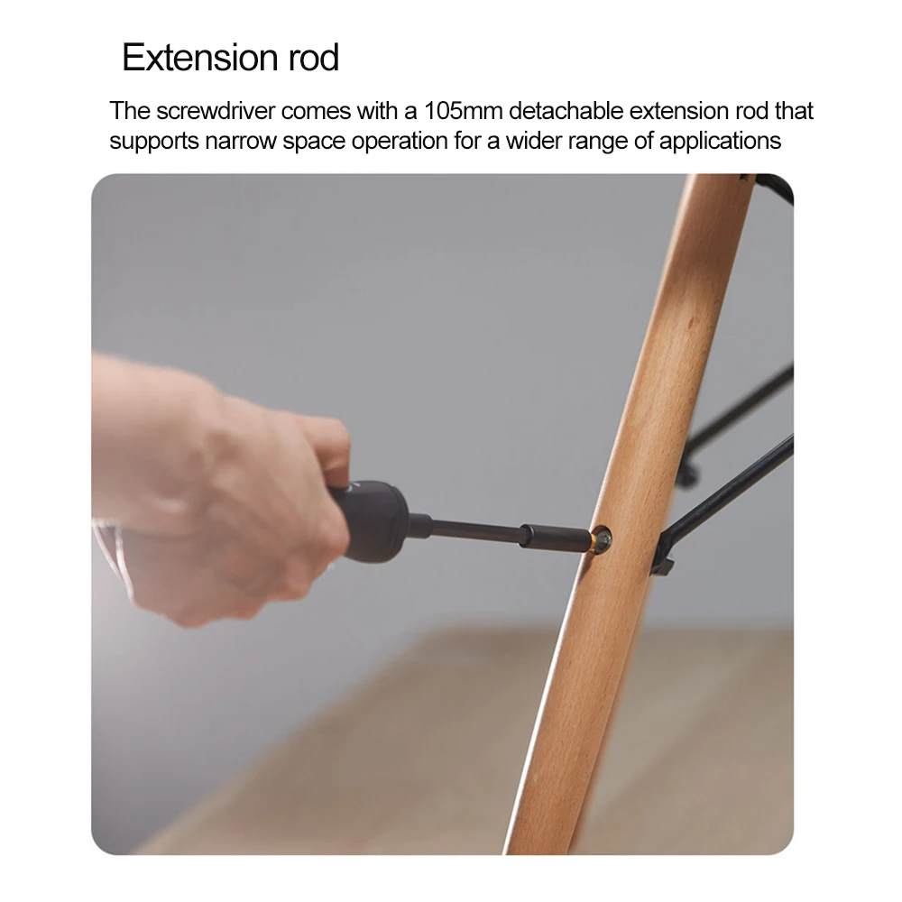 

Electric Power Screwdriver Dual Dynamic Mode Multi-purpose Screwdriver With 8 High Matching Screw Heads