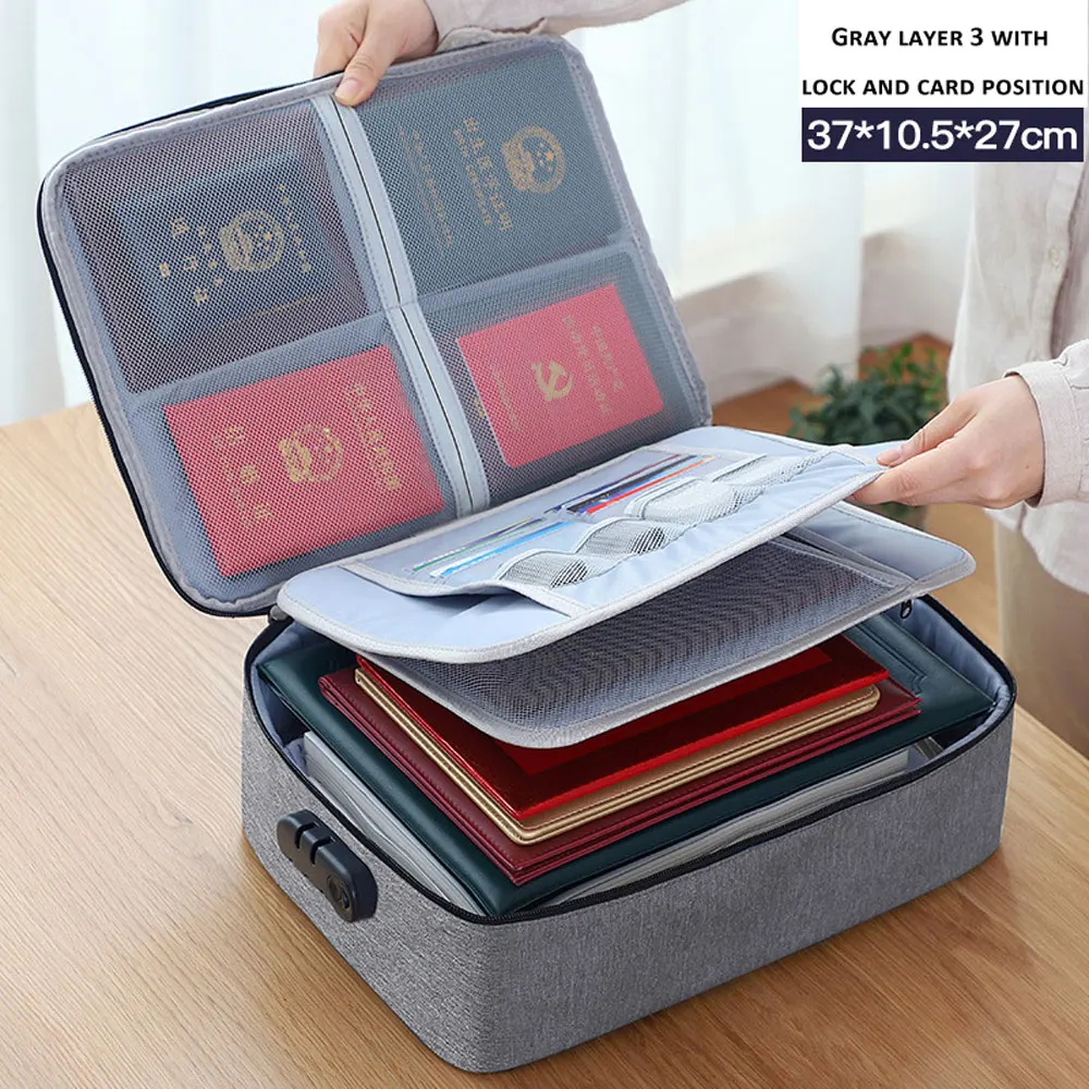 

Large Capacity Multifunctional File Crate Storage Bag Handbag Organize Pack For Home Travel Goods Storage Box Package