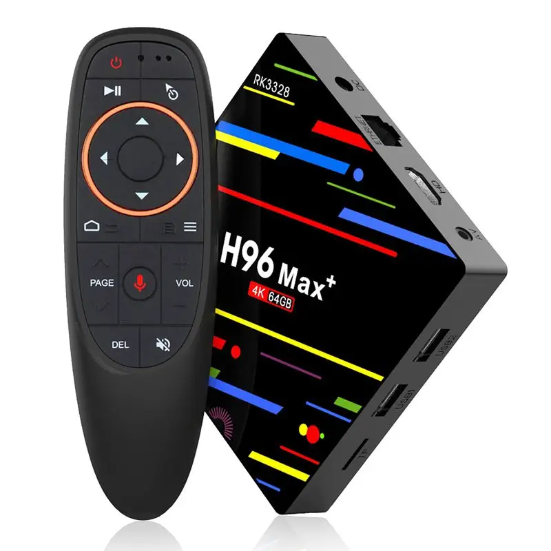 ТВ-приставка с европейской вилкой H96 Max Plus Android 8 1 4 Гб ОЗУ 64 ПЗУ четырехъядерный