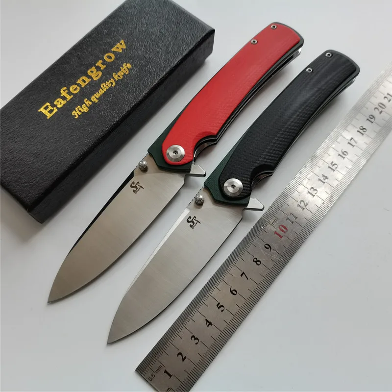 

Eafengrow Sitivien ST127 Folding Real D2 Blade G10 Pocket Survival Hunting Tactical Outdoor Camping Kitchen New Rescue EDC Knife
