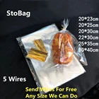 StoBag 100 шт. прозрачные пластиковые пакеты с открытым верхом из OPP, прозрачное хлебное печенье, конфеты с бобами, мыло, упаковка для капкейков, Подарочный пакет DIY