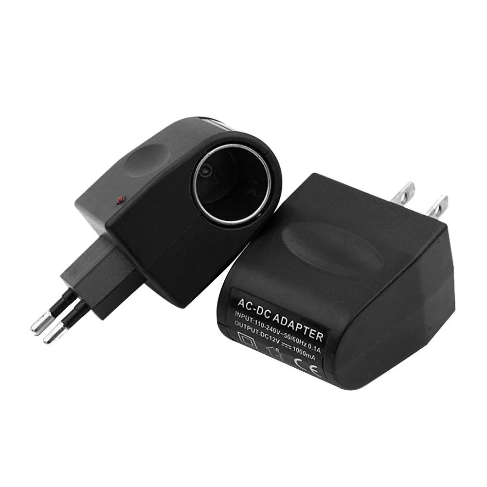12V DC Car Power Adapter Cigarette Lighter 220V AC To Socket Converter Home Auto EU/US Plug charger Accessories | Автомобили и