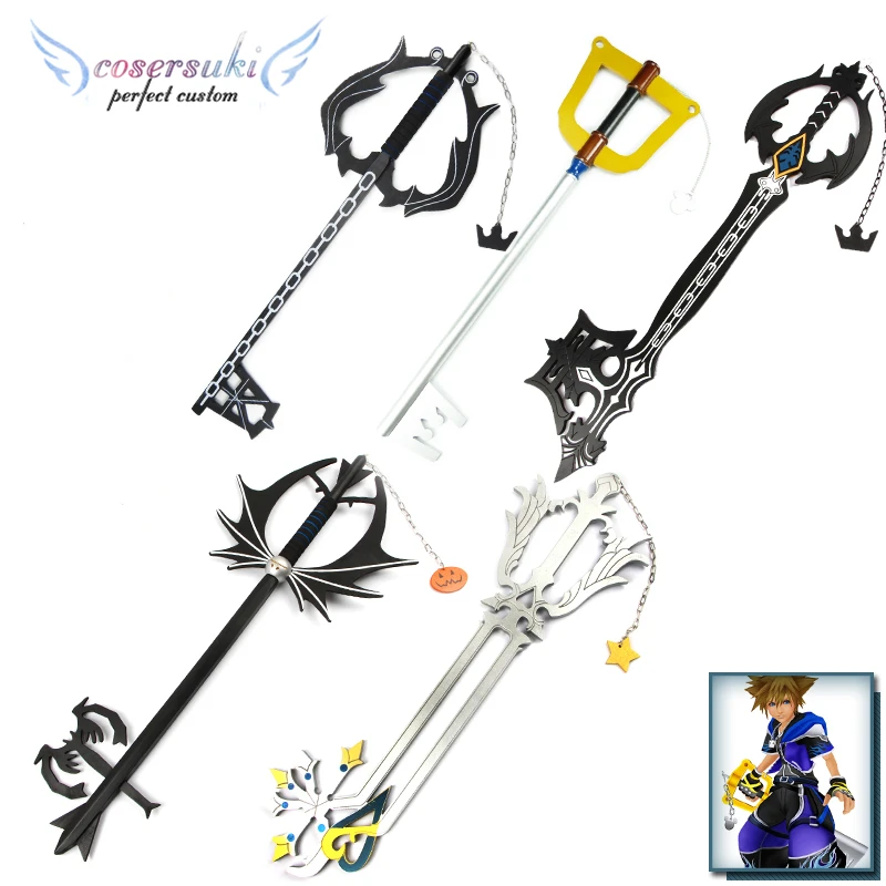 Лезвие для ключей Kingdom Hearts Sora первое поколение головы тыквы белое черное лезвие