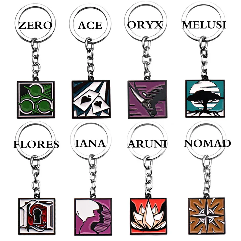 Новый металлический брелок для ключей Радуга шесть | Украшения и аксессуары