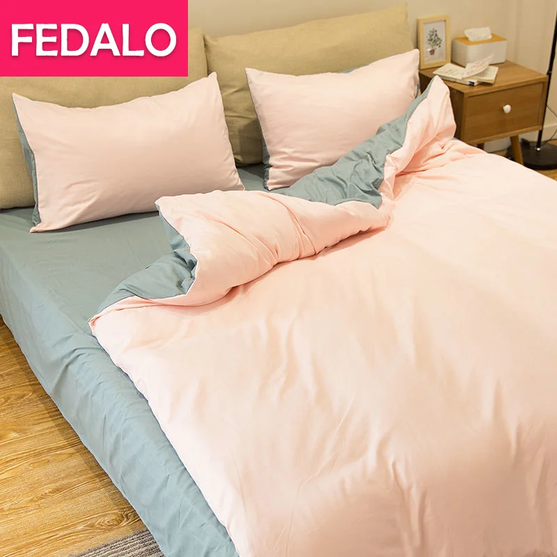 

Net celebrity Nordic style four-piece wash quilt cover sheet student dormitory three-piece bedding