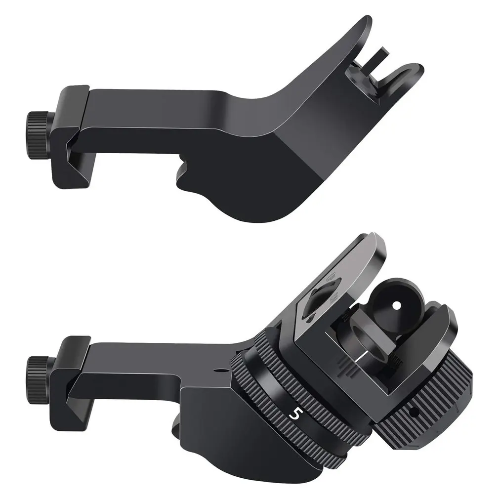 

45 Degree Front Iron Sights And Rear Backup Iron Sights Rapid Transition Picatinny Rail Mounted Accessories