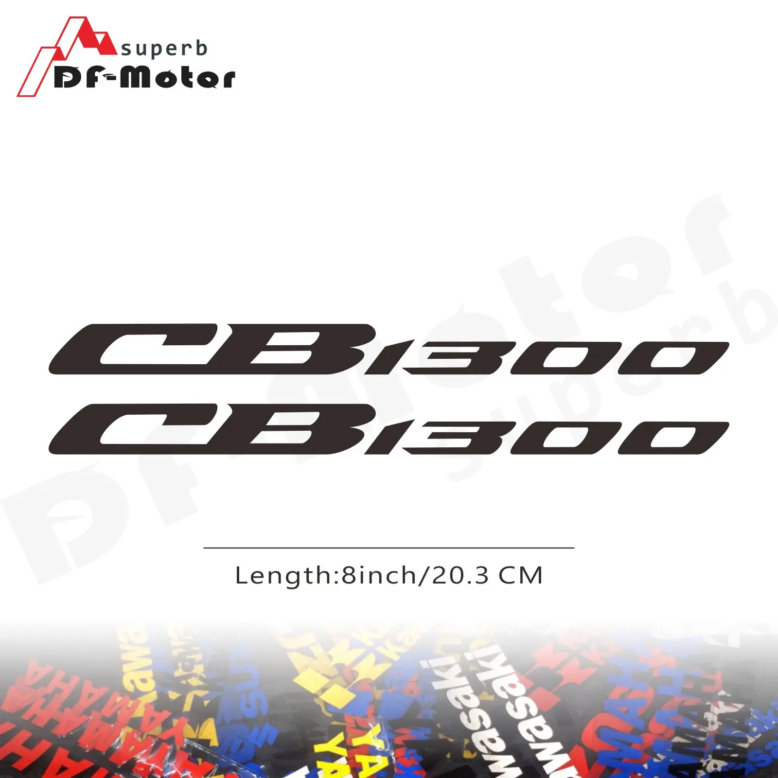 

8Inch Reflective Sticker Decal Motorcycle Car Sticker Wheels Fairing Helmet Sticker Decal For Honda CB1300 CB 1300