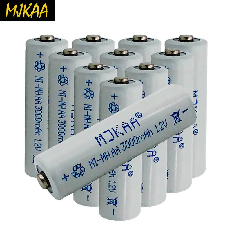 MJKAA 1 2 V Ni MH аккумулятор 2A 3000mAH перезаряжаемый цикл Защита окружающей