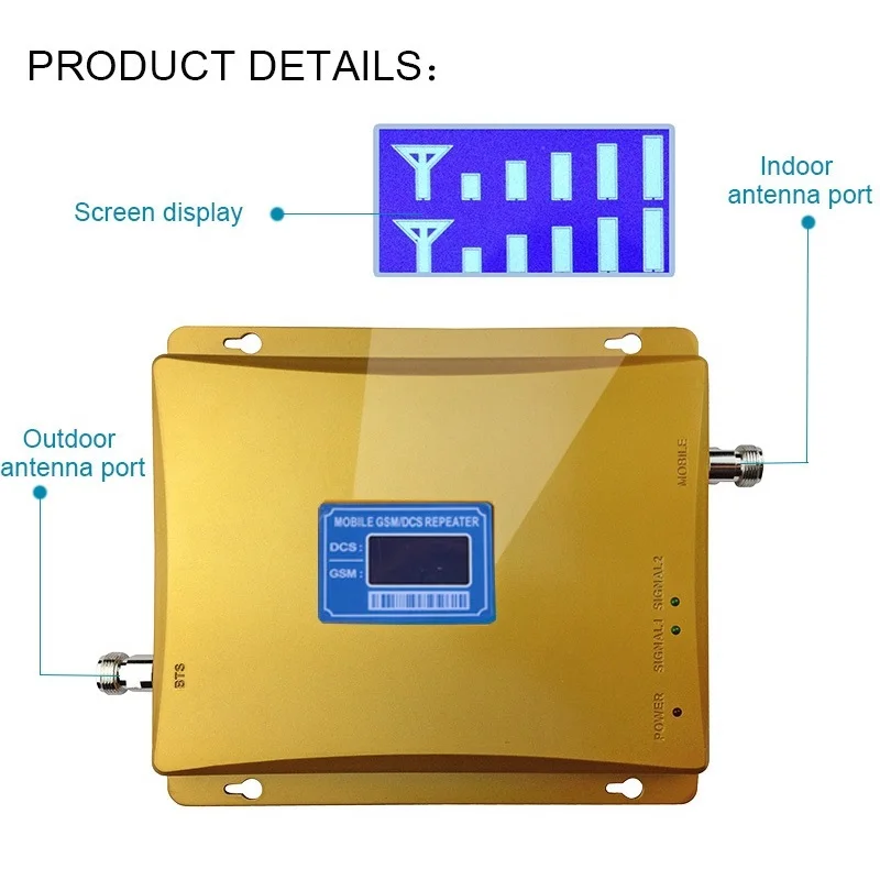 Усилитель с высоким коэффициентом усиления двухдиапазонный 5 диапазонов 4 850 1700