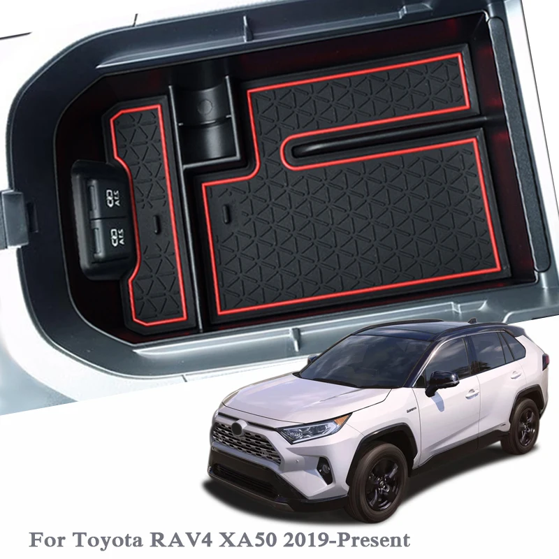 

Car Styling Car Armrest Storage Box For Toyota RAV4 XA40 XA50 2013-Present LHD Center Console Armrest Frame Box Cover Accessory