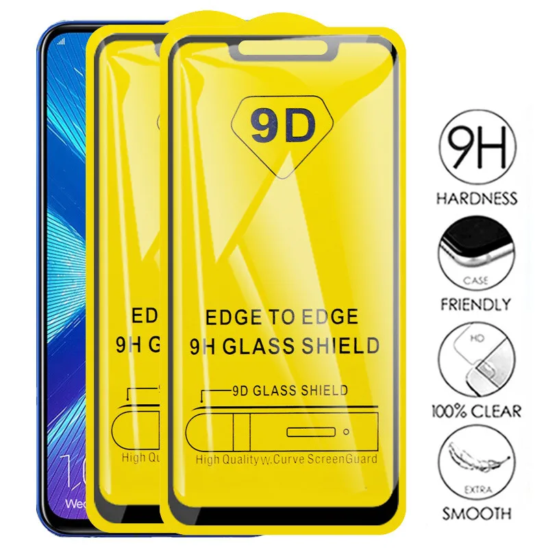 

Закаленное защитное стекло 9D для Honor 10i 10 X10 Pro 9X 10X Lite 8X, пленка для экрана honor 9A, 9C, 9S, стекло, 50 шт.