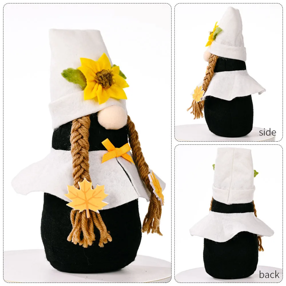 

1PC Harvest Festival Party Doll Decor Thanksgiving Day Faceless Doll Ornament