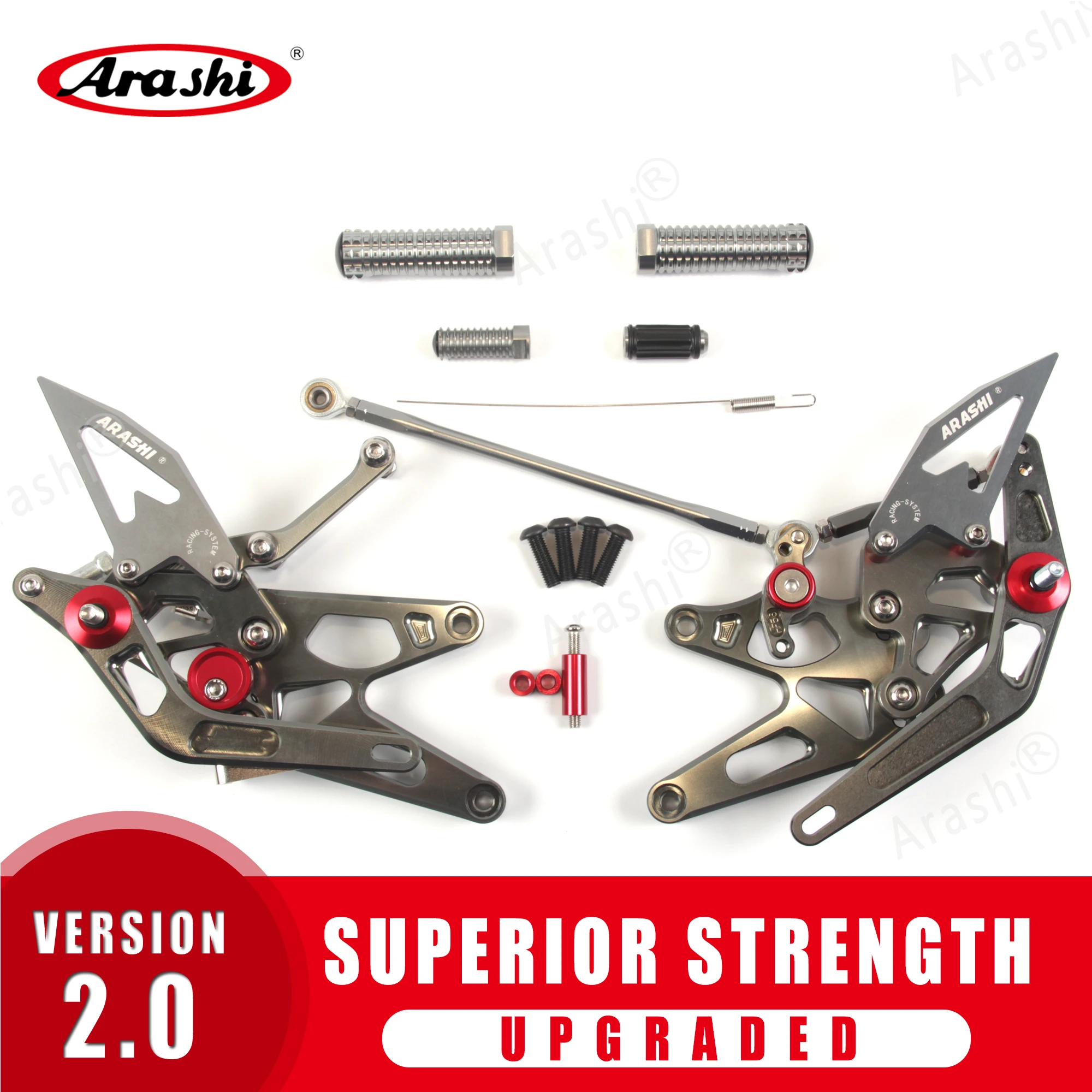 Араши CNC Регулируемая подставка для ног YAMAHA YZF R1 2005 2006 подножки задние комплекты