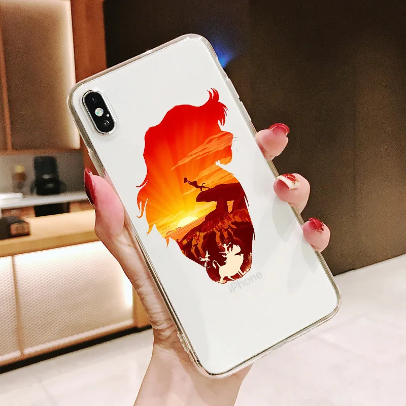 Король Лев simba Pumba Hakuna Matata Мягкий силиконовый чехол для телефона для iPhone 11 11Pro 5 5S SE 6 6S 6 7 8Plus Max XS XR X 10 - Цвет: TPU