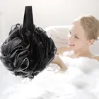 Мягкий душа сетки пенящаяся губка отшелушивающая мочалка черный для ванной в виде шара пузыря кожей Очиститель, инструмент для очистки Аксессуары для ванной комнаты