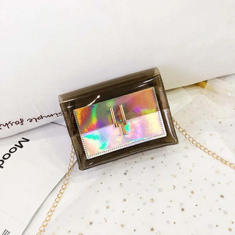 Женская сумка через плечо летняя прозрачная сумка-мессенджер из ПВХ в Корейском