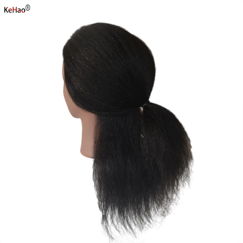 Афро Кукольная голова для черного человеческого парикмахера прическа практики