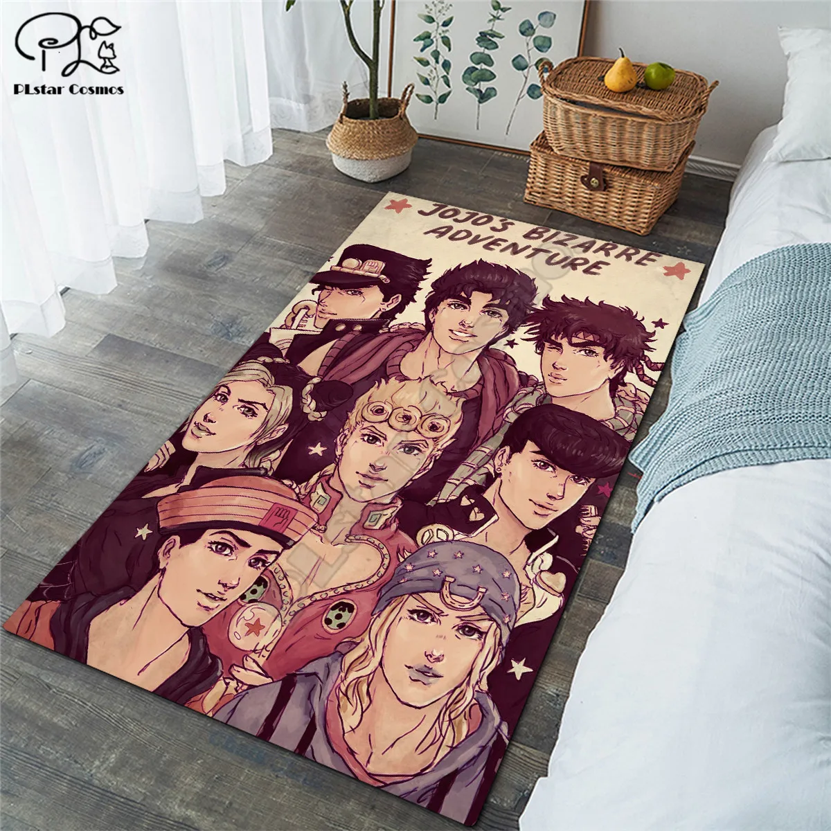 

Коврик JoJo's невероятные приключения, квадратный нескользящий напольный коврик, 3D коврик, нескользящий коврик для столовой, гостиной, мягкий ...