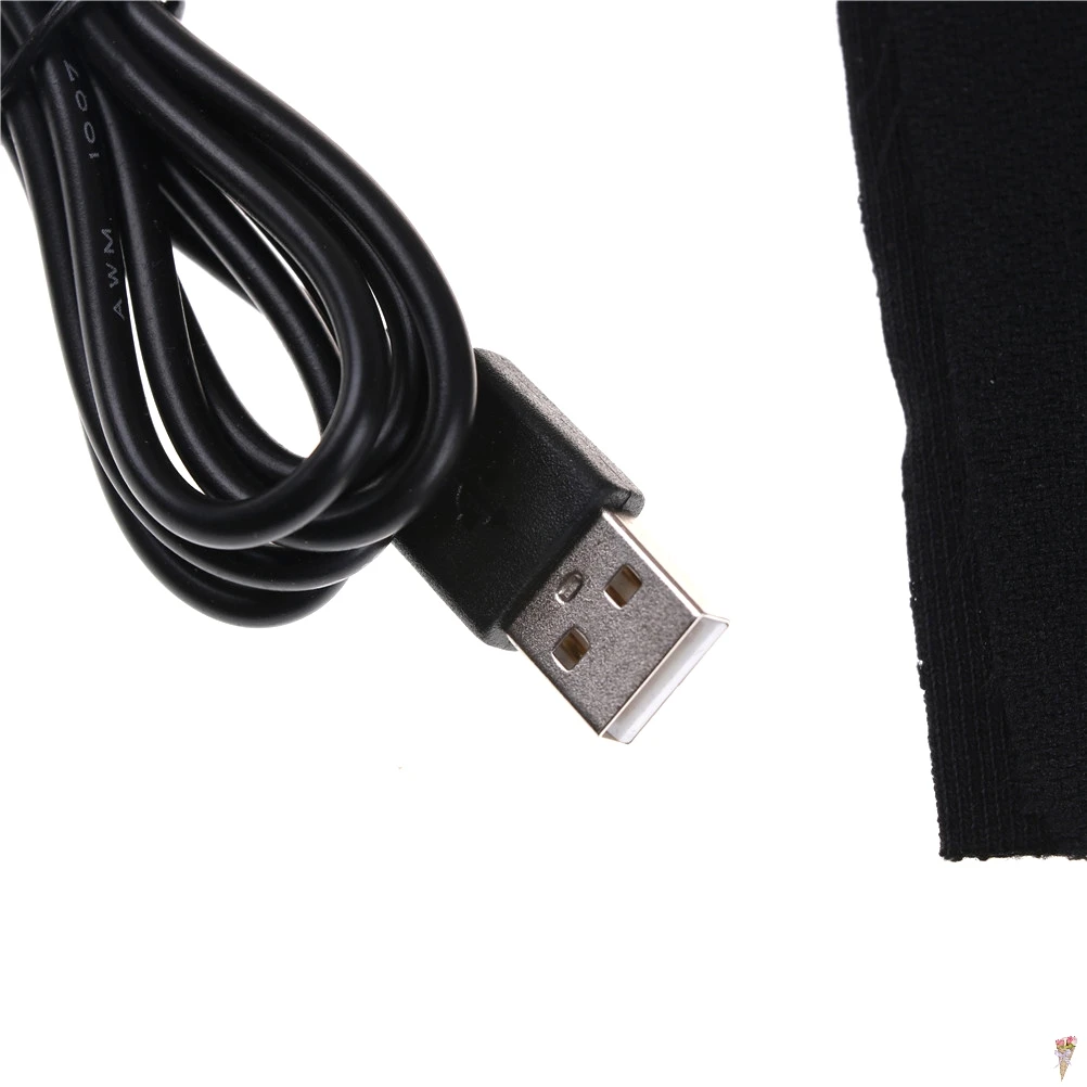

1.5m 30*24cm Carbon Fiber USB Heated Pads Warm Back Neck Fast-Heating 5V USB Heated Jacket Coat Vest Accessories