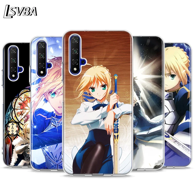

Cartoon fate stay night saber Silicone Cover For Honor 20 20S 20E 8 8A Prime 8X MAX 8C 8S 7A 7C 7S Pro Phone Case