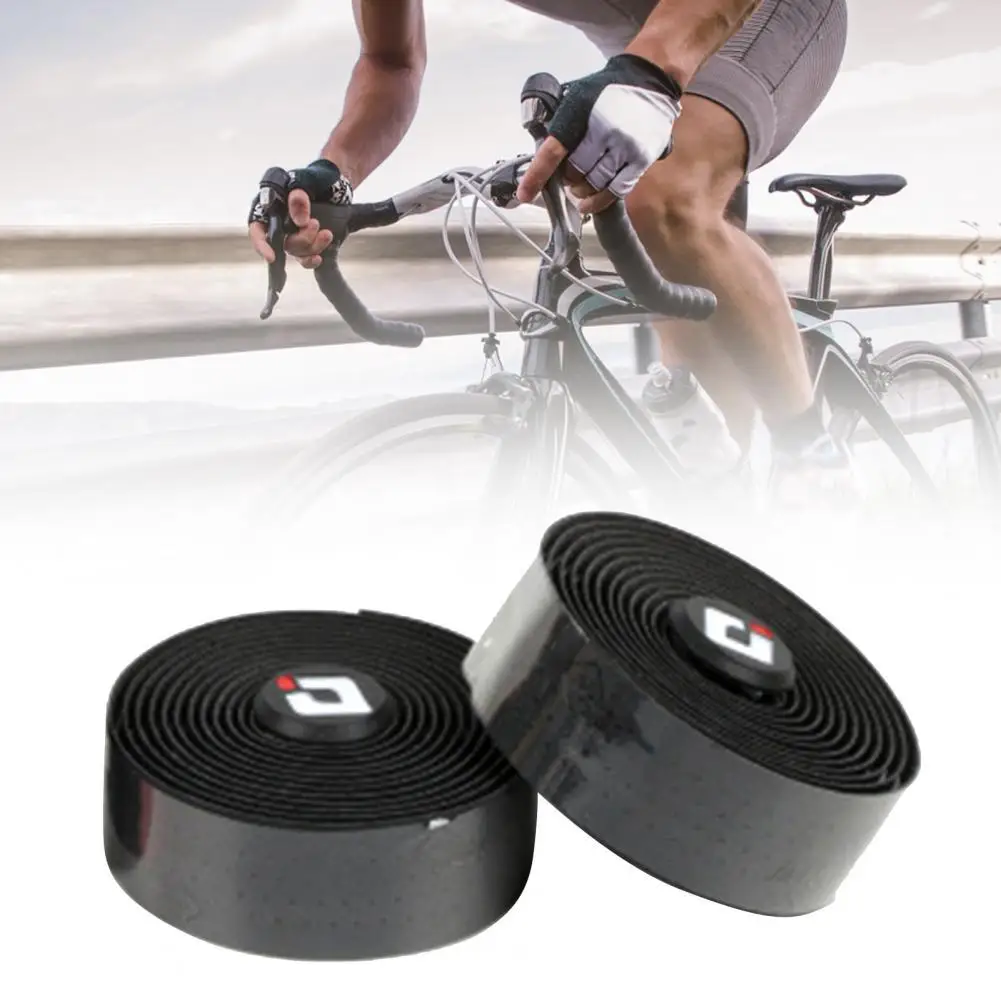 

45% Discounts Hot! Handlebar Tapes Solid Color High Elasticity EVA Non Slip Cycling Handle Bar Wrap Straps for MTB