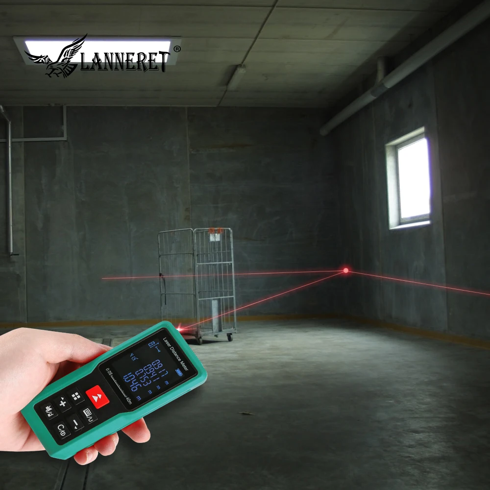 LANNERET лазерный дальномер ручной 40 м 60 100 больше Lianr Diastimeter измерительный