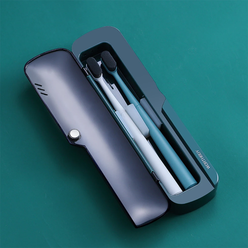 

Toothbrush Disinfection Box Portable Toothbrush Holder Box Travel Toothbrush Case Portable For Home Bathroom Accessories Kitchen