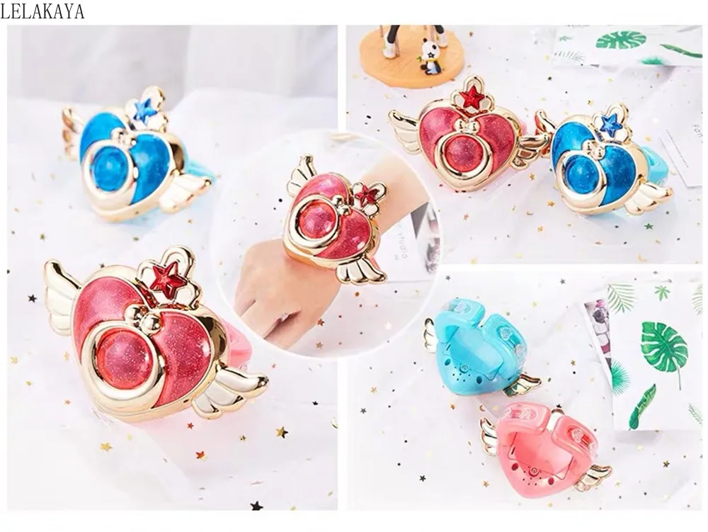 Экшн фигурки в виде розовой Луны для косплея футляр карт волшебная палочка