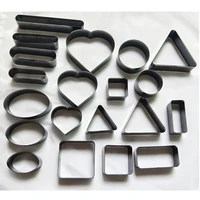 diy leather craft 21pcs round rectangle triangle heart shape modeling die cutting knife mould hole puncher hand tool set
